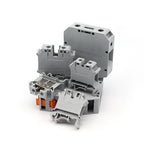 4PCS Wire Electrical Conector Terminal Connector Screw Cable Din Rail Terminal Blocks Strip Power Distribution Block Terminator