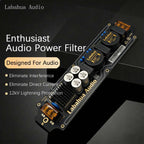 Audio Power EMI Filter Module Alternating Current Power Filter Anti-interference Anti-thunder Audio DIY
