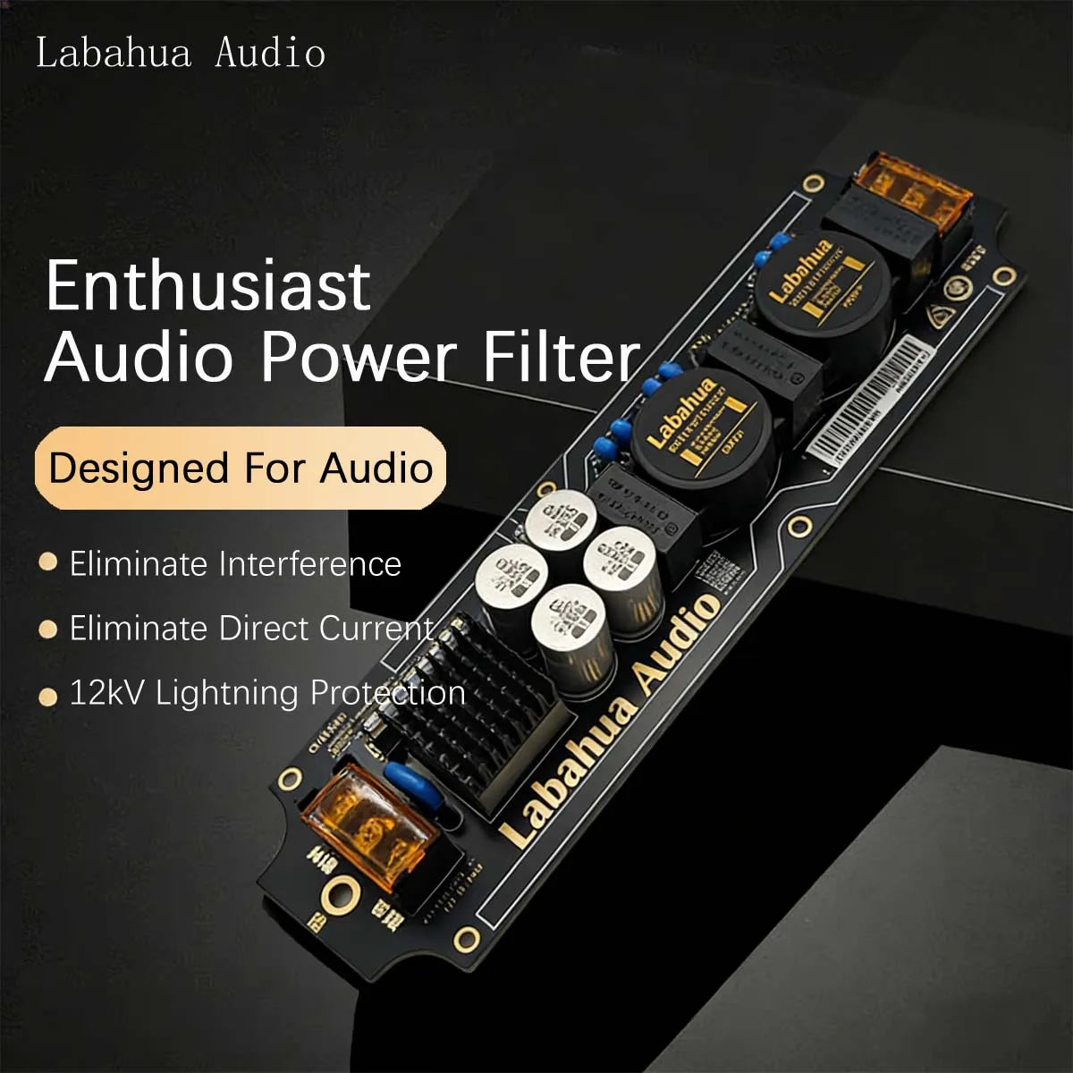 Audio Power EMI Filter Module Alternating Current Power Filter Anti-interference Anti-thunder Audio DIY