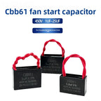 CBB61Fan Starting Capacitance1.2/1.5/1.8/2/2.5/3/4/5/6/7UFCeiling Fan Range Hood450V