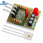 EGBO KY-008 650nm Laser Transmitter Module with Laser Sensor Module Non-Modulator Tube Laser Receiver Module Kit