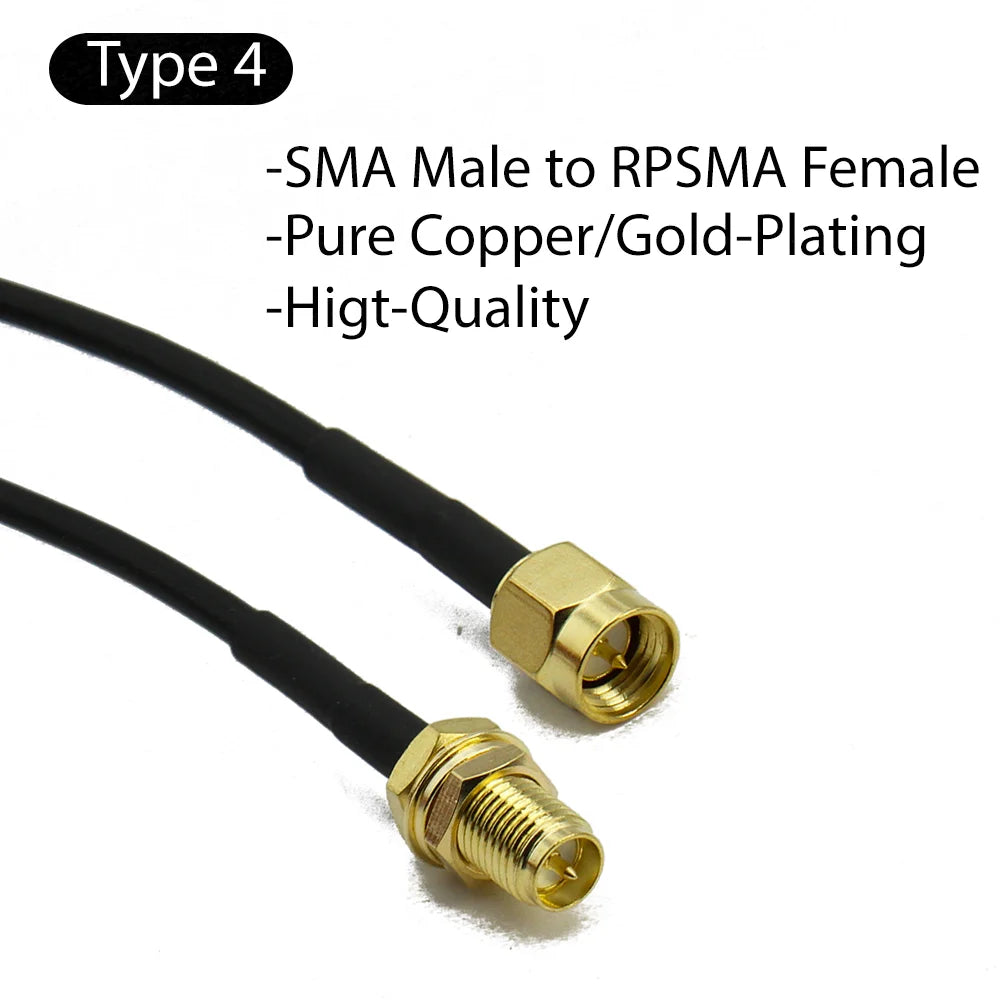 RG174 SMA to SMA Cable Male to Male extension jumper Pigtail male Adapter Cable my SMA  Antenna cable For WIFI 3G 4G GSM Antenna