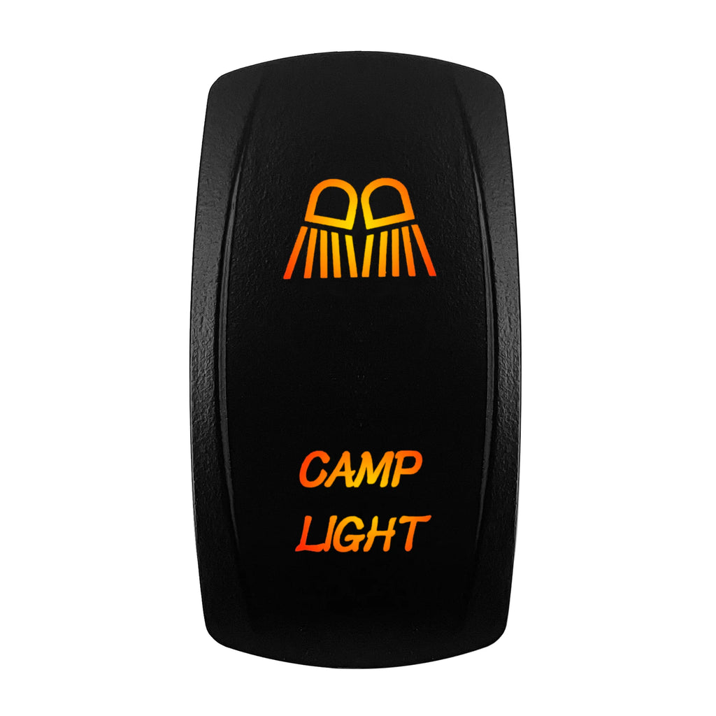 12V-24V Orange Led Rocker Switch Waterproof 20A Amber Light SPST DPDT Toggle Key for Car Boat ATV Camper Motorhome Auto Machine
