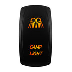 12V-24V Orange Led Rocker Switch Waterproof 20A Amber Light SPST DPDT Toggle Key for Car Boat ATV Camper Motorhome Auto Machine