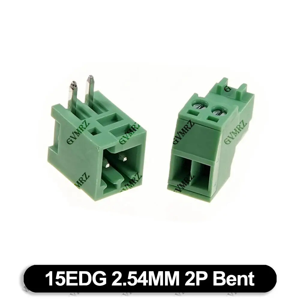 5Set 15EDG 2.54mm PCB Seal Screw Terminal Block 2 ~ 12 Pin KF15EDG Female Socket Pin Header Wire Connector +2.54 Male Plug 9P