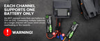 HTRC H6X2AC Dual Channel Battery Charger DC 400WX2 AC300W 16AX2 for 1S~6S Lipo Li-ion LiFe LiHV LTO NiMh RC Battery Fast Charge