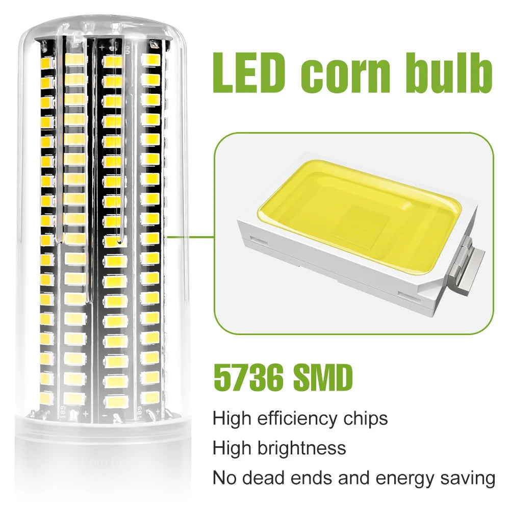 30W LED Indoor Corn Bulb E27/E26 Ceiling Lamp Bulbs E14 Spotlight B22 Living Room Bedroom Kitchen Washroom 220V Home Lighting