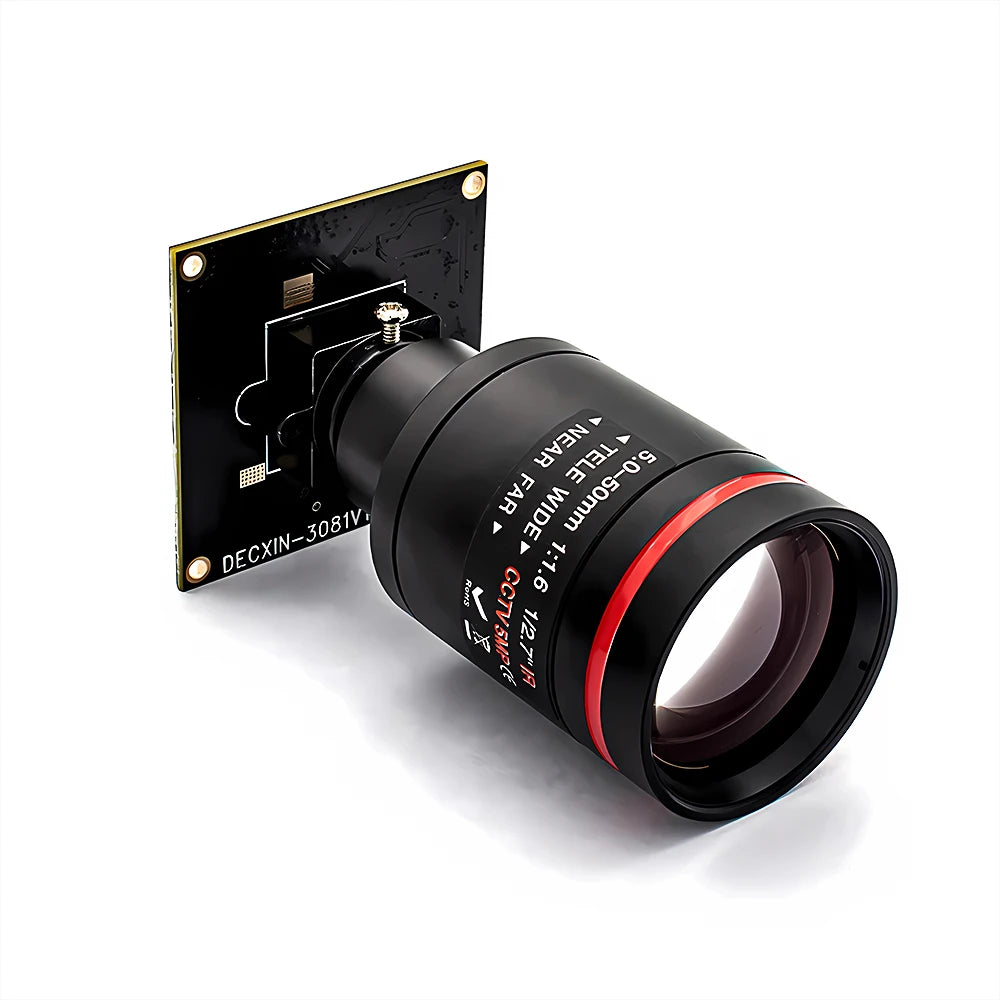 Global Shutter USB3.0 Camera 2.3MP 120FPS Plug And Play M12 Varifocal Lens 10X Zoom Video Camera for Machine Vision Live Stream