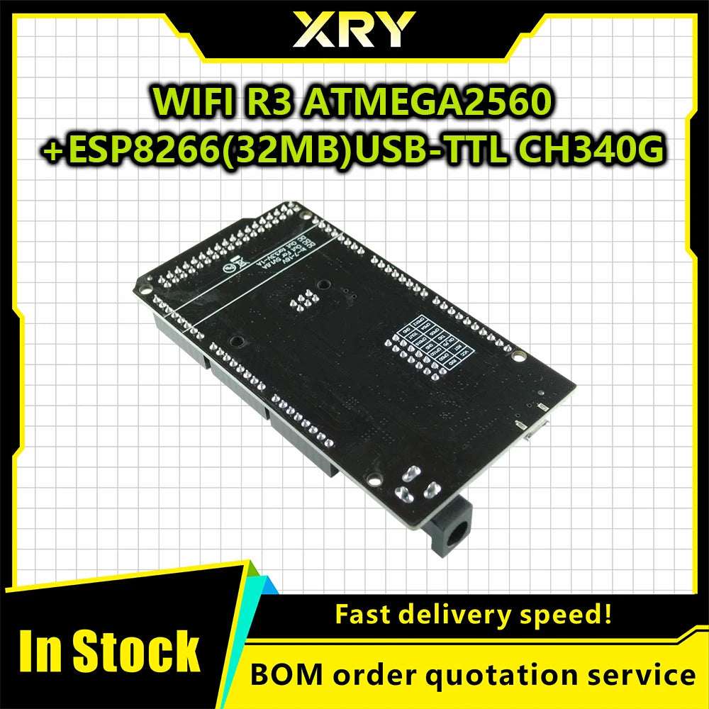 XRY Mega2560 WiFi R3 ATmega2560 ESP8266 32Mb memory USB-TTL CH340 Compatible for Arduino Mega NodeMCU For WeMos MEGA 2560 NEW