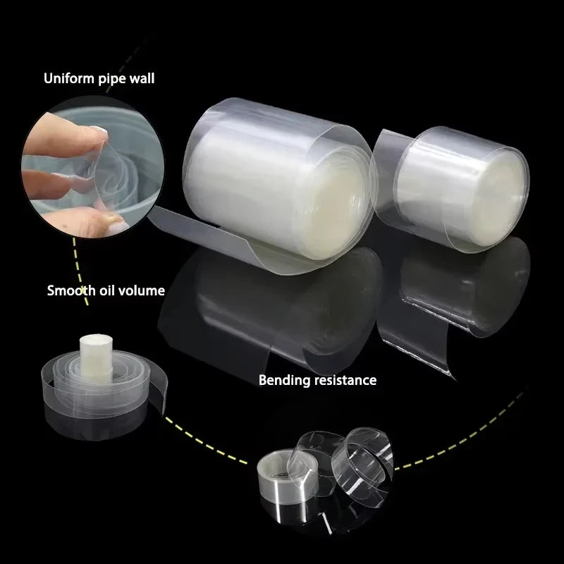 1m/5m Clear PVC Heat Shrink Tube Width 50mm ~ 500mm 18650 Lipo Battery Pack Insulated Cable Sleeve Protection Battery Film Wrap