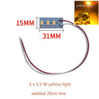 New 10pcs High Brightness 5V LED Color Lamp Bead Light Board Bulb 5730 SMD 1.5W Red Purple Yellow Green Blue Warm White Light