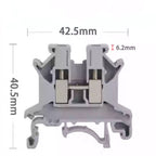 10Pcs UK2.5 Terminal Block UK2.5B Screw Connection Connect Strip 2.5B 2.5mm² Cable Electrical Din Rail Wire Connector