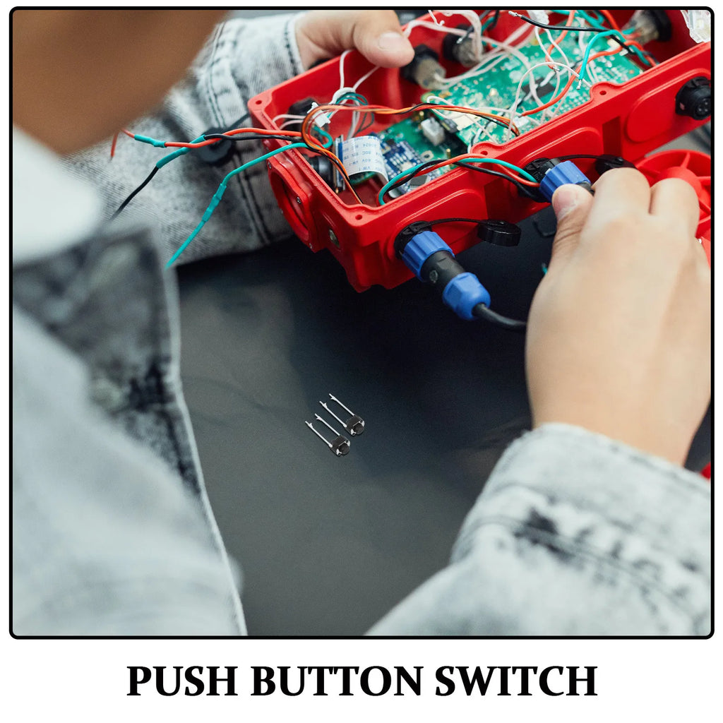 20Pcs Micro Momentary Tactile Push Button Small 2 Pin Surface Mount Switch for Breadboard Electronics Overhead Panel