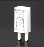 ENMG Small DIN-Rail Solid State Relay 24V 3A 4A 10A DC SSK10D6132 SSR DC to AC 220Vdc with base DC control 5V 24V AC 220V lights