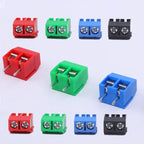 10/20/50Pcs/lot KF301-5.0-2P KF301-3P KF301-4P Pitch 5.0mm Straight Pin 2P 3P Screw PCB Terminal Block Connector Blue Green