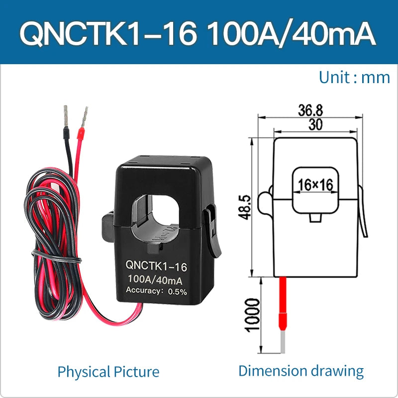 Clamp CT Current Transformer 100A 50mA 100A 40mA 50A 25mA 100A 33.3mA 50A 20mA 100A 100mA 2000 Split Current Transformer Sensor