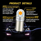 4PCS 6.3V BA9S 2 SMD 3030 LED Non Polarity 6V 12V 24V 110V 220V Car Bike Pinball Machine White Yellow 3000K