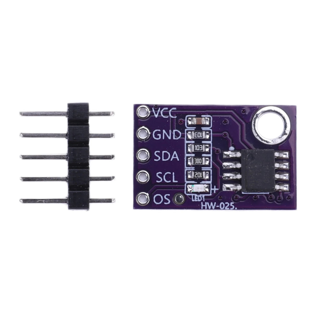 LM75 LM75A Temperature Sensor Module LM75BD High Precision Development Board DIY Projects/Smart Home/Industrial Control
