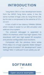 Tang Nano 20K FPGA Development Board RISCV Linux Retro Game Player