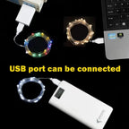 USB Copper Wire Lights Fairy Garland Lights LED String Lights Outdoor Waterproof String For Christmas Wedding Party Decorations