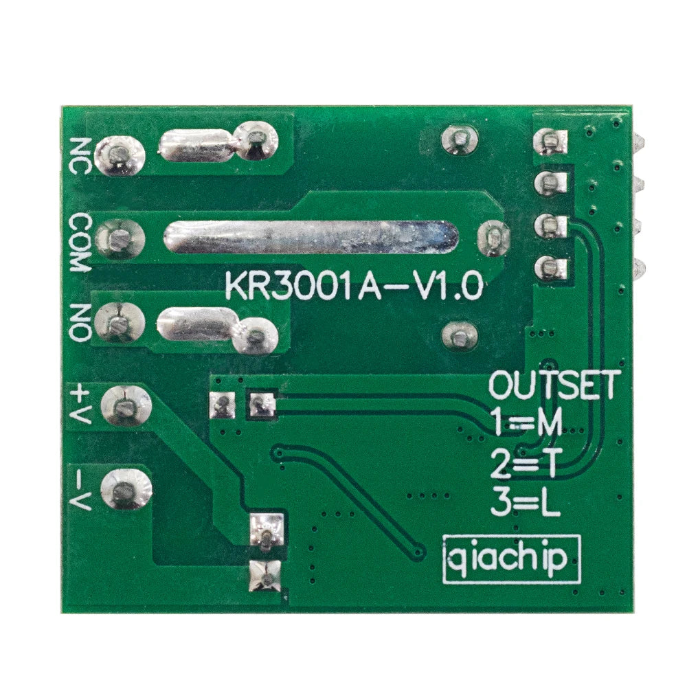 QIACHIP 433MHz Wireless Remote Control Switch Dry Contacts RF Relay Module DC 5V 12V 24V 48V 60V Remote Controls Gate Door Light