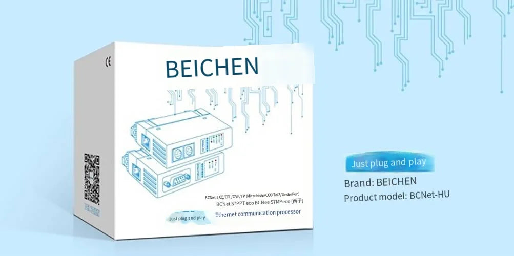 BCNet-HU for Inovance PLC RS485 RS422 MODBUS RTU To MODBUS TCP Ethernet Communication Data Acquisition Conversion Module