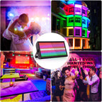 U'King 6Pcs 200W LED RGBW 48+8-Segment Strobe Lights With Flightcase/6Pcs Strobe Lights/Only 1Pcs Flightcase For Party Show KTV