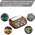 LEAP Chess Clock Digital Chess Timer with Count up / Countdown Timer for Board Games Timer with Alarm Function Wood Appearance