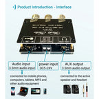 B02B-Bluetooth 5.0 Decoder Board Dual Channel Stereo Low Noise High and Low Tone Pre-Module Amplifier Board ZK-PT1