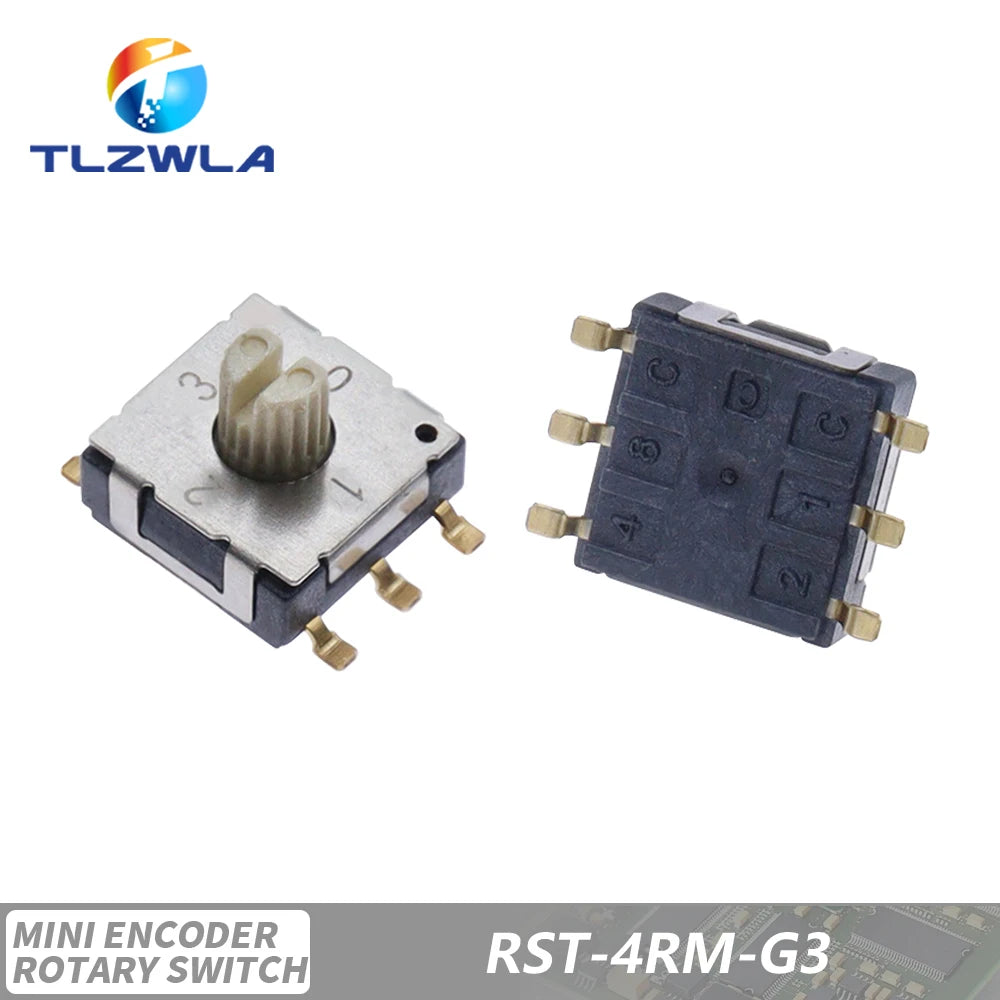Rotary Code Switch SMD Band Switch RST-10RM-PT Digital Dip Switch 10 position 0-9 coding RST-16RM-G3