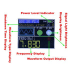 FG-300 DDS Function Signal Generator 0.001Hz-200KHz Signal Generator Adjustable Module Sine+Square+Triangle+Sawtooth Waveform ﻿