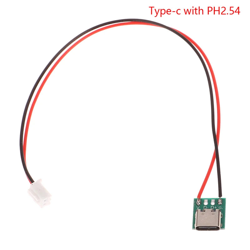 Type-c PCB With Cabel Converter Adapter Micro USB To DIP Female Connector Breakout Board Charging Cable Soldering Board Socket