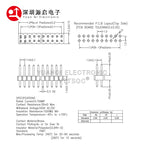 10pcs 1.0mm 1.27mm 2.0mm 2.54mm Pin Header Double Row Male 1/2~40P Breakaway PCB Board Connector Strip Pinheader 1*2/2P 4P 6-40p