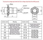 Metal touch sensor switch Stainless steel button jog delay self-locking IP68 waterproof 16/19/22/30mm