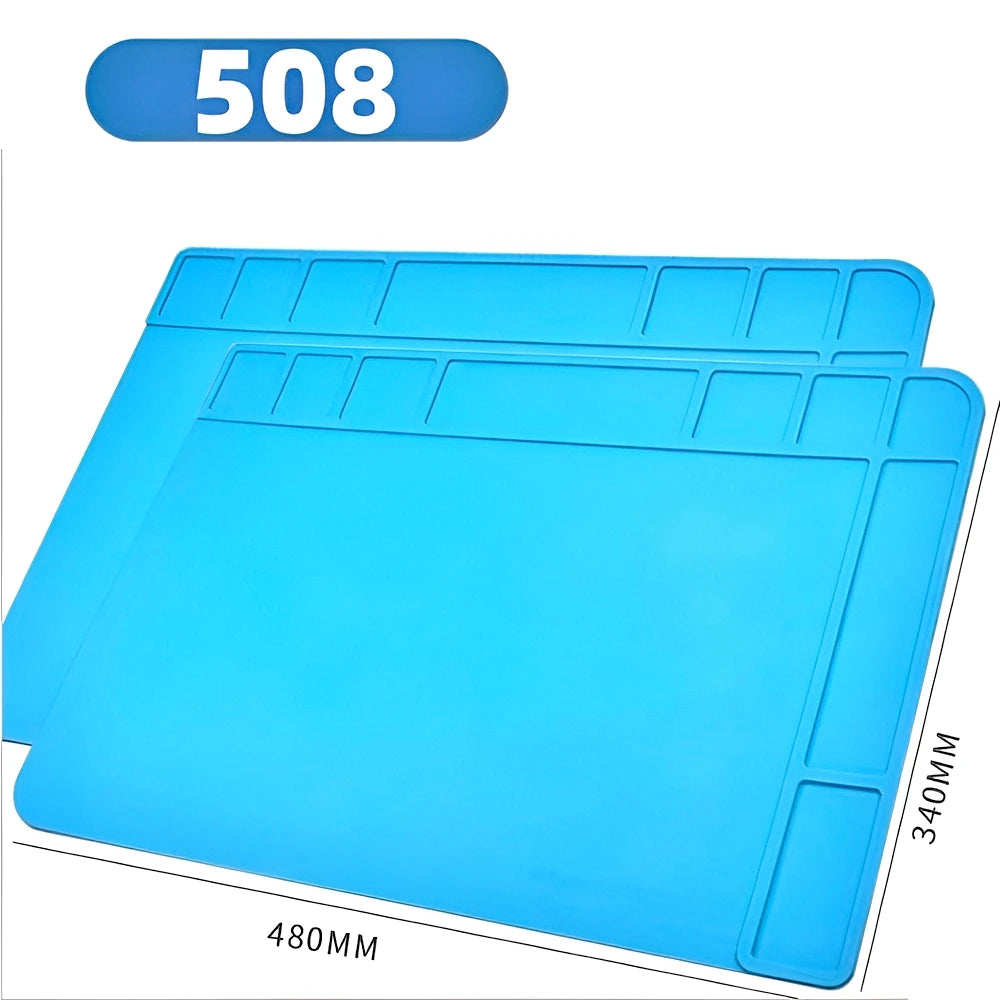 ESD Heat Insulation Soldering Mat Computer Phone Repair Tool Kit Working Silicone Repair Pad Heatresistant Maintenance Tool Kit