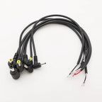 1Pcs DC Power Connector 2.5x0.7/3.5x1.35/4.0x1.7/4.8x1.7/5.5x2.1/5.5x2.5mm Male Plug Cable Right Angled 90 Degree Power Cable