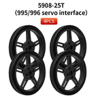 4 PCS 5908 Silicone Tire Wheel Compatible Robot Smart Car N20 TT Motor With 360-degree SG90 MG996R Servo For Arduino Project