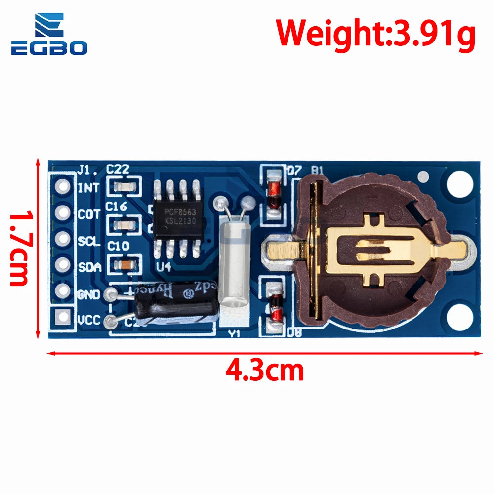 1~10PCS PCF8563 PCF8563T 8563 IIC Real Time Clock RTC Module Board Good than DS3231 AT24C32 3.3V EGBO