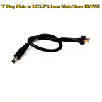 XT60 XT30 T Plug Male to DC 5.5*2.1/5.5*2.5mm Male Connector Battery Charging Adapter Cable Conversion Wire for DC Power Charger