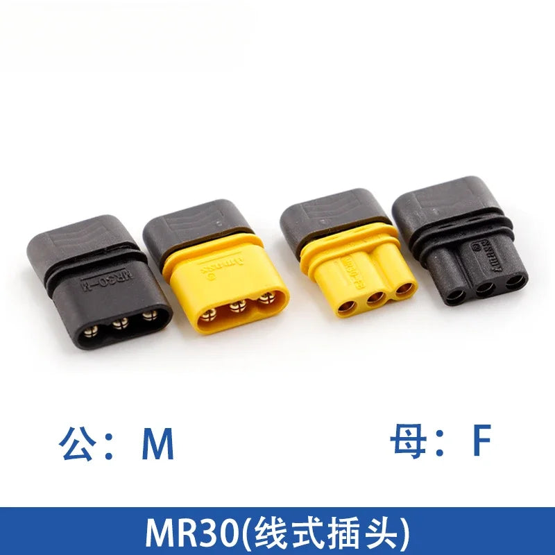 Amass XT30 XT60 XT90M/F Connector High Current Male/Female Lithium Battery Charging Gold Plated Plug