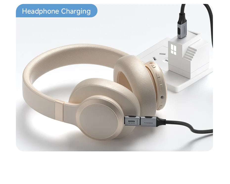 Hagibis 5.1k Pull-down Resistor Charging Adapter USB C Male to Female for Shaver Hair Trimmer Headphone Fan Electric Screwdriver