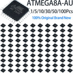 Atmega8A-Au Qfp32 1/5/10/30/50/100Pcs Surface Mount Chip 8 Bit Avr Microcontroller Mcu Original Genuine Electronic Component