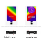 10W 5V 2A Qi Wireless Charger Receiver Pad Android Type-C Fast Charging Receive Module for S20 Mobile Transmitter Pro Max