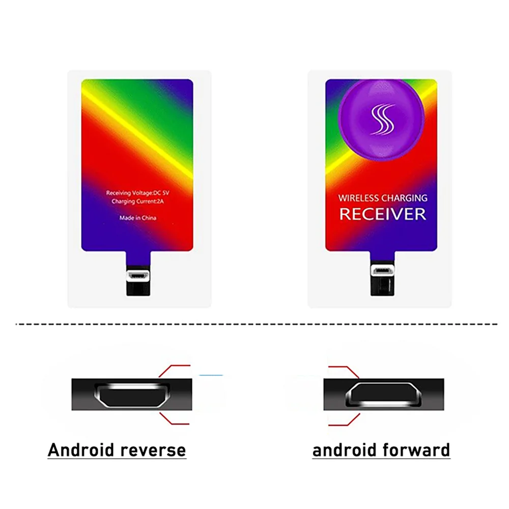 10W 5V 2A Qi Wireless Charger Receiver Pad Android Type-C Fast Charging Receive Module for S20 Mobile Transmitter Pro Max