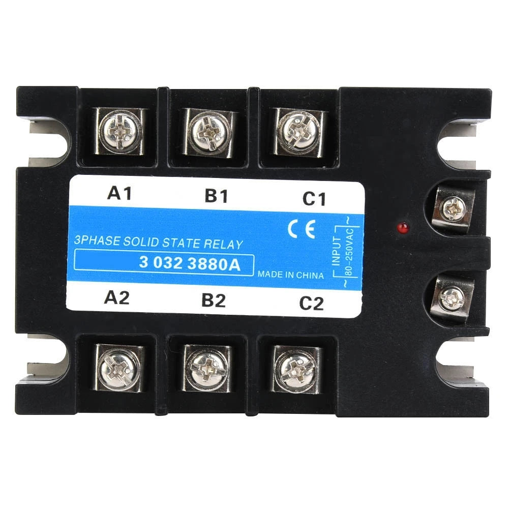 Three Phase Solid State Relay 80-250VAC Input SSR3 AC AC Electrical Equipment for CNC Machinery BERM-3 032