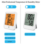 Indoor Digital Temperature Humidity Meter With Stand Magnet Portable House Office Temperature Monitor Thermometer Hygrometer