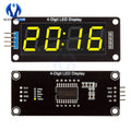 TM1637 LED Display Module for Arduino 4 Digit 7 Segment 0.56 inch Time Clock Indicator Tube Module Red Blue Green Yellow White