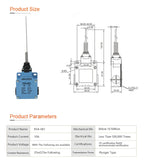 ABILKEEN Stainless Steel IP66 Waterproof KSA Series Industrial Machine Limit Switch Multiple Styles Limit Switch Available