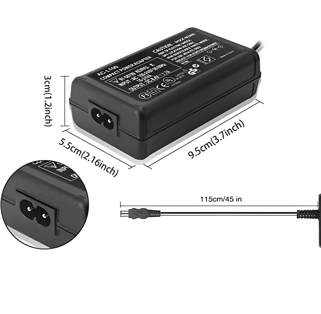 AC-L100C For Sony Camera AC-L10A/B L15 Power Adapter NX100 AX2000 MC2500 HXR-NX3 CCD-TRV228 TRV615 PC104 MVC-FD200 HVR-A1C V1C