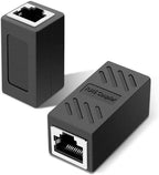RJ45 Coupler Ethernet Extender 10Gbps, Cat7 Ethernet Coupler Female to Female Connector for Cat7/ Cat6/ Cat5e Cable